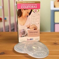 Conchas Coletoras de Leite Materno em Silicone - Kit com 2 Unidades, Base Rígida, Mãos Livres, para Amamentação - imagem 3