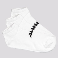 Kit Meia Kappa 3 Pares Sapatilha: Branca e Preta para Conforto - imagem 1