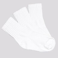 Kit Meia Selene 3 Pares Cano Longo Infantil Branca - imagem 1