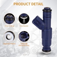 Kit 4 Bicos Injetores 4 Furos Ford Escape/Focus, Mazda Tribute, Mercury Mariner L4 2.0L/2.3L - imagem 3