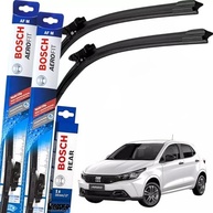 Kit Palhetas Limpador Parabrisa Bosch Multiclip Original Fiat Argo 2023-2025 (Dianteiras + Traseira) - imagem 2