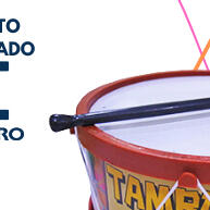 Kit Musical Infantil Pandeiro e Tambor Colorido – Pronto para Entregar! - imagem 1