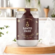 KIT 2 OLEO DE COCO EXTRA VIRGEM PELICULA 500ML SANTO ÓLEO - imagem 3