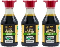 Kit 3X: Shoyu Orgânico Light MN Food 210ml - imagem 1
