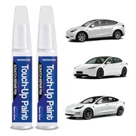 Tinta de Retoque PPSW Branco Pérola para Tesla - Kit 2 em 1 para Reparar Arranhões com Facilidade - imagem 2