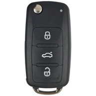 Kit Carcaça Chave Canivete 3 Botões para Gol, Voyage G6, Amarok, Fox e Up - Lâmina Virgem e Emblema Incluso - imagem 3