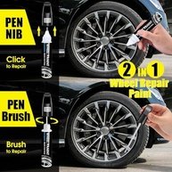 Kit de Reparo de Aros Pretos Foscos - Tinta de Retoque para Rodas de Carro - imagem 3