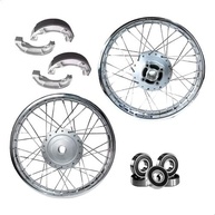 Kit Completo Roda CG Fan 125 (2009-2018): Aro, Lona, Rolamento e Prisioneiro - Pronto para Rodar! - imagem 1