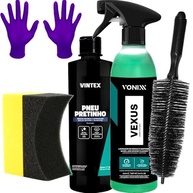Kit Completo Limpeza e Brilho para Rodas e Pneus Automotivos Vonixx - imagem 2