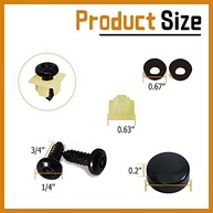 Kit 4 Parafusos Anti-Roubo para Placa de Carro - Aço Inox Preto M6 - imagem 4