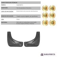 Kit Lameiro (Parabarro) Dianteiro e Traseiro Personalizado Jeep Renegade 2014-2023 - imagem 4