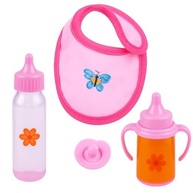 Kit Mamadeira Mágica Infantil - 4 Peças com Mamadeira Interativa, Copinho, Chupeta e Babador Rosa - imagem 2