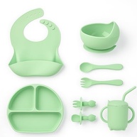 Kit 6 Peças Alimentação Infantil em Silicone - Seguro, Prático e Ideal para Introdução Alimentar - imagem 2