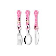 Kit Talher Infantil Minnie Disney - 3 Peças Divertidas e Seguras para Refeições - imagem 1