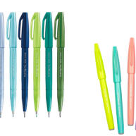 Kit Pentel Brush Pen Sign: 36 Cores para Criar Obras de Arte - imagem 1