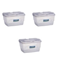 Kit 3 Caixas Organizadoras 20L com Tampa e Trava - Solução Perfeita para Armazenamento - imagem 4