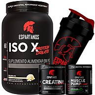 Kit Performance Espartanos: Whey, Creatina & Pré-Treino - imagem 1