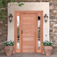 Kit Porta de Madeira Eucalipto 213cm x 146cm - Esquerda | Esel - imagem 1
