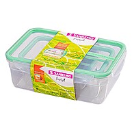 Kit Pote Plástico Hermético 3 Peças Verde Menta Sanremo - imagem 1
