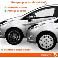 Kit 4 Calotas New Fiesta 2014-2016 Aro 15 Prata Grid - Design Moderno e Fixação Segura - imagem 3