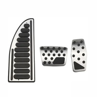 Kit Pedaleira Antiderrapante e Descanso de Pé para Jeep Renegade e Compass (Automático) - Preto e Prata - imagem 1