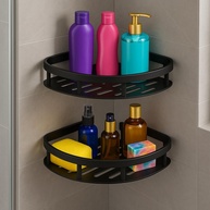 kit-prateleiras-sem-2-organizacao-preto-de-moderna-para-a-aluminio-banheiro-em-canto-furos-a