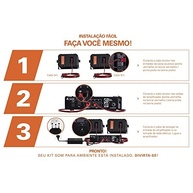 Kit Som Ambiente Hayonik AMBIENCE 2000 V2 200W: Música Imersiva em Preto - imagem 5