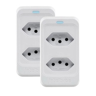 Kit 2 Tomadas Inteligentes Intelbras EPS 302: Proteção Total Contra Surtos para Seus Eletrônicos - imagem 1