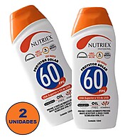 Kit Protetor Solar FPS 60 Nutriex: 2 Unidades de 120ml - imagem 1