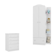 Kit Quarto Infantil: Guarda-Roupa + Cômoda - imagem 1