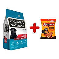 Kit Ração Fórmula Natural Life + Bifinhos Magnus Frango - imagem 1