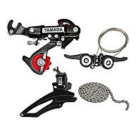 Kit Relação 18 Marchas Bicicleta Completo 18v Yamada - imagem 1