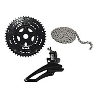Kit Relação Bike 21/18v: Câmbio, Coroa e Corrente - imagem 1