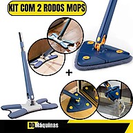 Kit Rodo Mop Triangular + Giratório Fasterr: Limpeza Sem Esforço - imagem 1