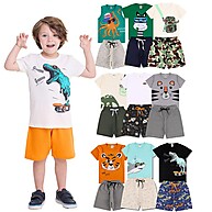 Kit Roupa Infantil Menino: 3 Conjuntos Verão! - imagem 1