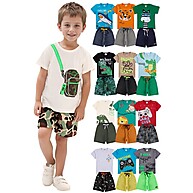 Kit Roupas Infantil Menino Verão – 10 Peças com Estilo e Conforto - imagem 1