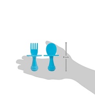Kit Talheres de Treinamento Azul Buba - Desenvolvimento Saudável para Bebês - imagem 3