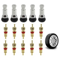 KAKUPPA: Kit 5 Hastes Válvula Pneu TR413 Cromada com Núcleo - Segurança e Estilo para Seu Veículo - imagem 2