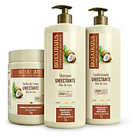 Kit Shampoo + Condicionador + Máscara Bio Extratus Óleo de Coco – Hidratação Profunda - imagem 1