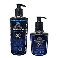 Kit Shampoo + Condicionador Uso Indispensável Phállebeauty – Hidratação Profunda para Fios Ressecados - imagem 1