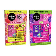 Kit Shampoo e Condicionador Meu Liso Kids Morango e Uva - imagem 1
