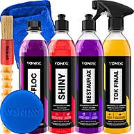 Kit Shampoo V-Floc + Cera Tok Final Shiny Restaurax Vonixx - imagem 1