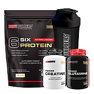 Kit Six Protein 2kg + Creatina e Glutamina – Suplemento Completo para Hipertrofia - imagem 1