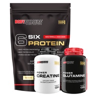 Kit Six Protein + Creatina + Glutamina: Ganhe Massa! - imagem 1