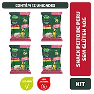 Kit Snack Peito de Peru Vegano Sem Glúten - 12 Unidades - imagem 1