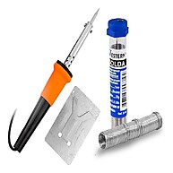 Kit Soldador 127V 30W com Estanho 4m: Ferramenta Profissional para Eletrônica - imagem 1