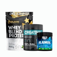Kit Soldiers: Whey, Creatina & Pré-Treino - imagem 1