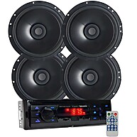 Kit Som Automotivo Completo: Rádio + 4 Falantes 100W - imagem 1