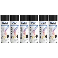 Kit 6 Tintas Spray Preto Brilhante Aerossol TekBond Uso Geral 350ml/250g - imagem 2