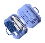 Fun365 Kit de Limpeza Portátil 6 em 1 para Mamadeiras - Estojo com Escova de Silicone, Suporte e Spray - imagem 1